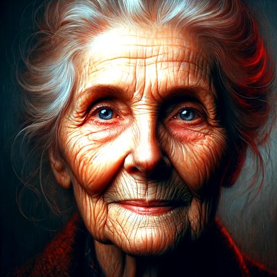 ドロテア-"AIが形成した人生の歳月：時を超えた肖像" 作： Silvia Martini