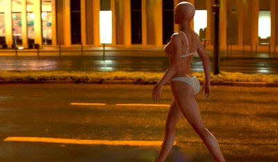 都市計画：夜間反射 作： Silvia Martini