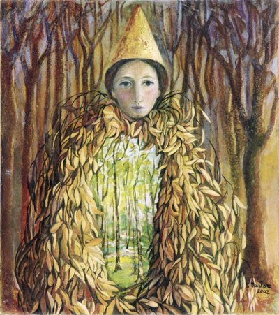 冬至、2002年（ジェッソパネルに油彩） 作： Silvia Pastore
