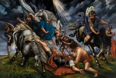 サウルの回心、1857 年。 作： Simeon Griswold