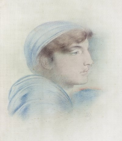 図 プロファイルの研究 作： Simeon Solomon