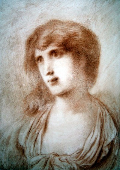 女の子の頭 作： Simeon Solomon