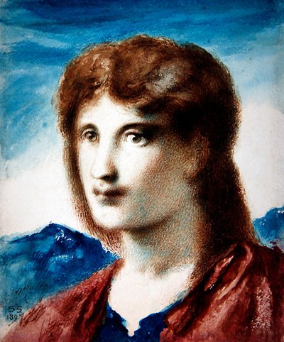 若者の頭 作： Simeon Solomon