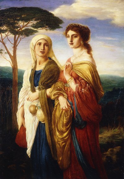 ジュディスと彼女の付き添い、1867年 作： Simeon Solomon