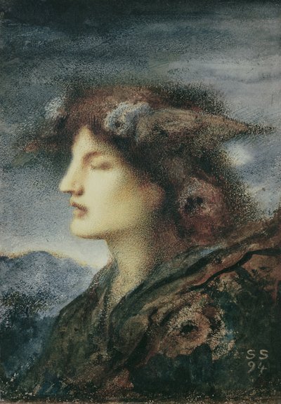 睡眠、1894 作： Simeon Solomon