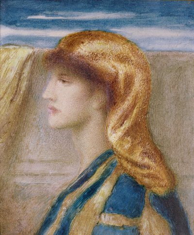 黄金のヘッドドレス 作： Simeon Solomon