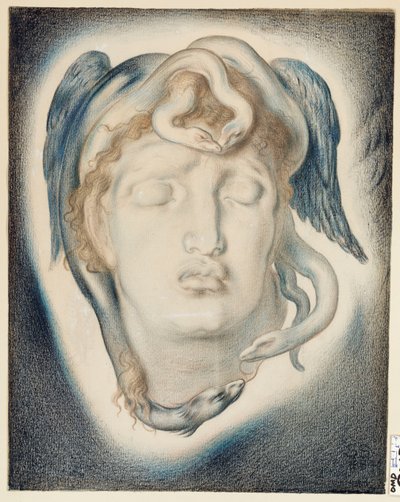 メデューサの頭、1884 作： Simeon Solomon
