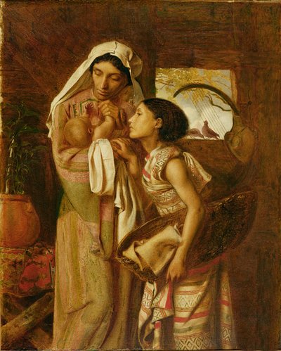 モーセの母、1860年頃（キャンバスに油彩） 作： Simeon Solomon