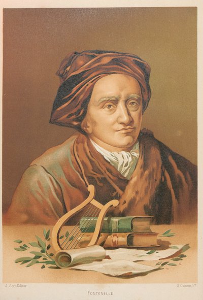 ベルナール・ル・ボヴィエ・ド・フォンテネルの肖像 1657-1757, 1879. 作： Simón Gómez
