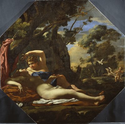 ヴィーナスとアドニス（油彩・キャンバス 作： Simon (circle of) Vouet