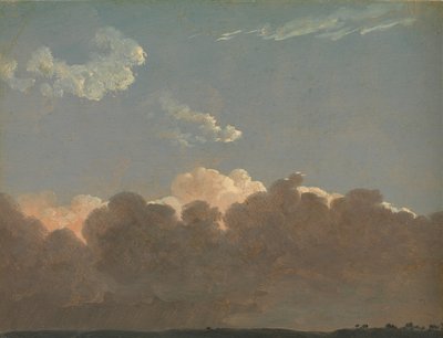 Cloud Study Distant Storm、ca. 1786-1806。 作： Simon Alexandre Clément Denis