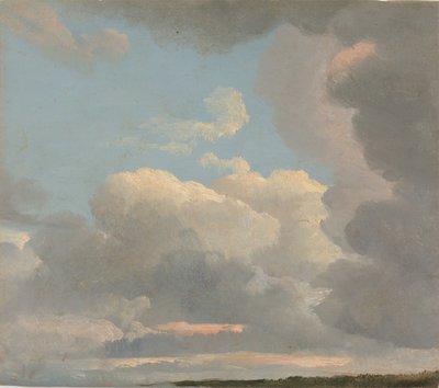 クラウドスタディ夕方、ca。 1786-1806。 作： Simon Alexandre Clément Denis
