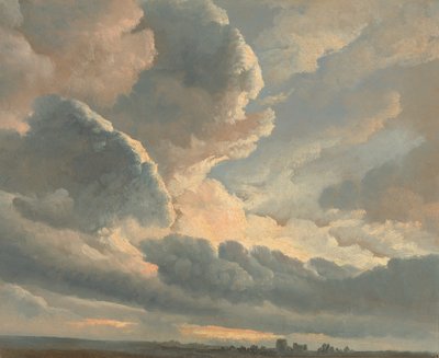 ローマ近郊の夕日と雲の研究 作： Simon Alexandre Clément Denis