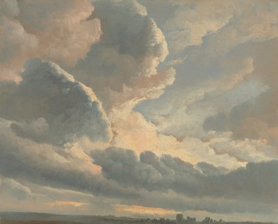 ローマ近くの夕焼け雲の研究 作： Simon Alexandre Clément Denis