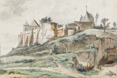 カイザースベルク城、ルーヴェン、1782年のビュー 作： Simon Alexandre Clément Denis