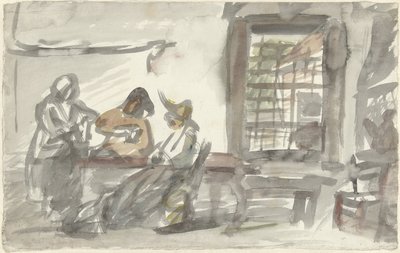 農家民宿の店内 作： Simon Andreas Krausz