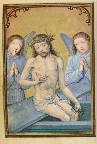 1530-35の時間のミニチュア帳からのフォリオ、ローマ、ブルージュの使用 作： Simon Bening