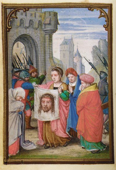1530-35の時間のミニチュア帳からのフォリオ、ローマ、ブルージュの使用 作： Simon Bening