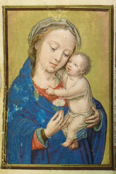 1530-35の時間のミニチュア帳からのフォリオ、ローマ、ブルージュの使用 作： Simon Bening