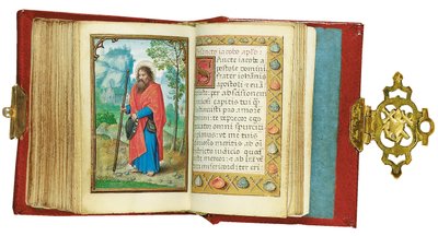 1530-35の時間のミニチュア帳からのフォリオ、ローマ、ブルージュの使用 作： Simon Bening