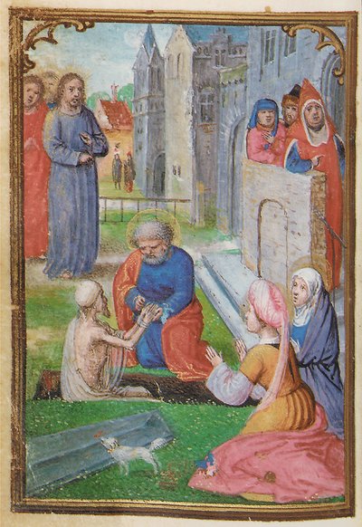 1530-35の時間のミニチュア帳からのフォリオ、ローマ、ブルージュの使用 作： Simon Bening