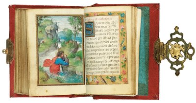 1530-35の時間のミニチュア帳からのフォリオ、ローマ、ブルージュの使用 作： Simon Bening