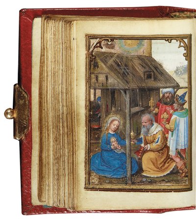 1530-35の時間のミニチュア帳からのフォリオ、ローマ、ブルージュの使用 作： Simon Bening
