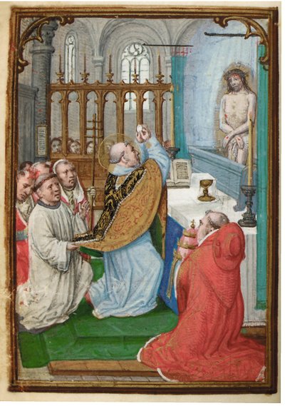 ミニチュア時祷書のフォリオ、ローマの使用、ブルージュ、1530-35 作： Simon Bening