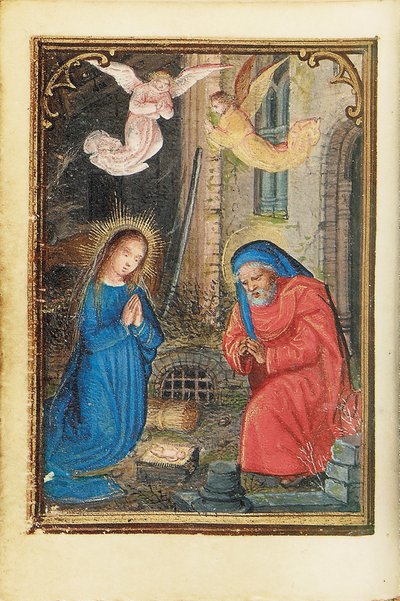ミニチュア時祷書のフォリオ、ローマの使用、ブルージュ、1530-35 作： Simon Bening