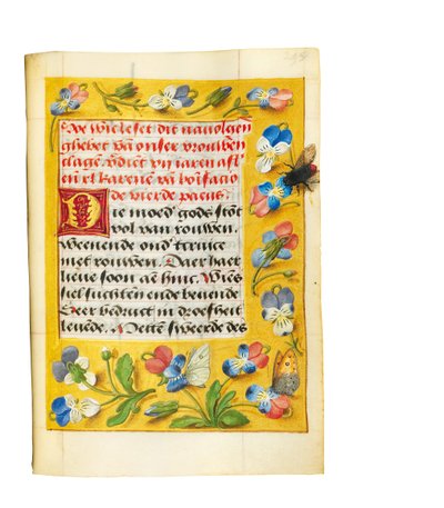 Imhof Prayerbook、1511からのページ 作： Simon Bening