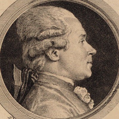 ホルン奏者で作曲家のジョヴァンニ・プントの肖像 1746-1803, 1782. 作： Simon Charles Miger