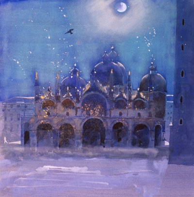 ミーティングを終えて, 2006 （紙に水彩画） 作： Simon Fletcher