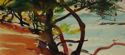 カロ、マルティーグ、2007年（水彩画） 作： サイモン・フレッチャー