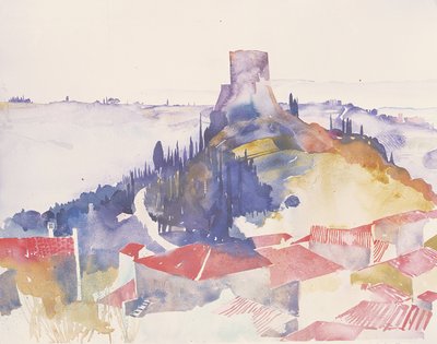 カスティリオーニ、イタリア、2002年（水彩画） 作： サイモン・フレッチャー