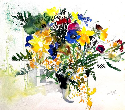 グラン・ブーケ, 2005 （水彩画） 作： サイモン・フレッチャー