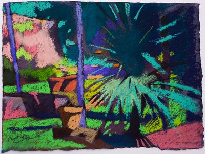植物の生活 II （紙にパステル） 作： サイモン・フレッチャー