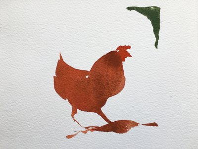 シングルチキン、2020年（紙の作品） 作： Simon Fletcher