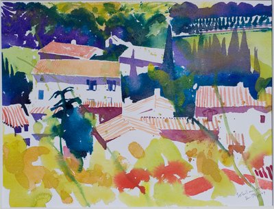 2009年5月の太陽（水彩画） 作： サイモン・フレッチャー