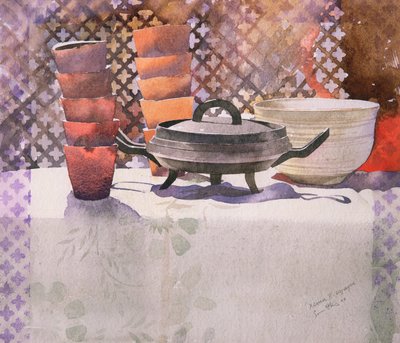 キセマ・エスパーニュ、2000年（水彩画） 作： Simon Fletcher