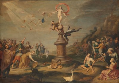 贈り物を授ける女神フォーチュナ 作： Simon Flocquet (attributed to)