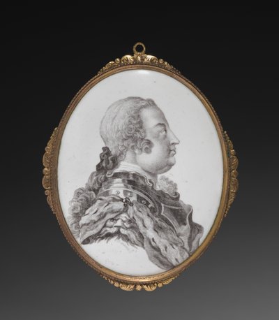 オーバル プラーク、カンバーランド公、c. 1755年。 作： Simon Francois Ravenet