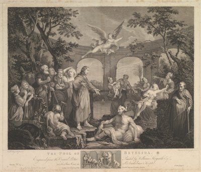 ベセスダ セント ジョンの池、第 5 章、1772 年 2 月 24 日 作： Simon Francois Ravenet