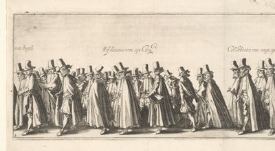 葬列（図版3）、1615年 作： Simon Frisius