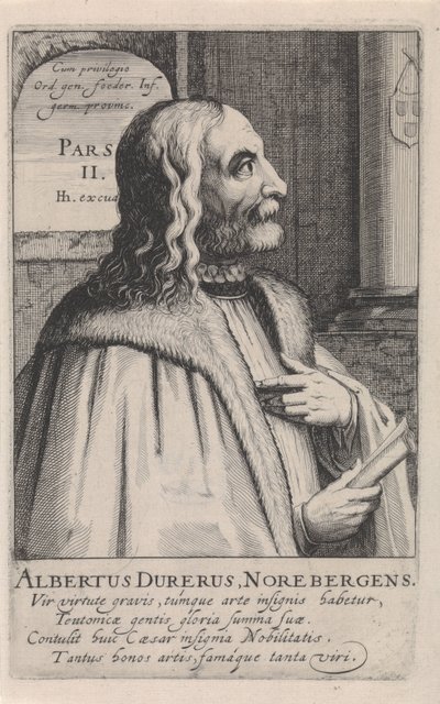 アルブレヒト・デューラーの肖像画 作： Simon Frisius