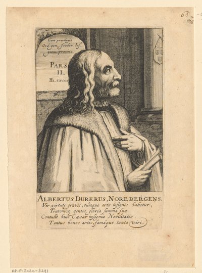 アルブレヒト・デューラーの肖像画 作： Simon Frisius
