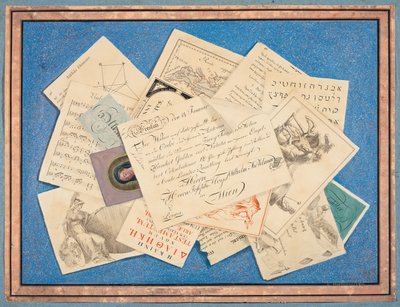 プリントと書類のだまし絵 作： Simon Georges Joseph Pfaff