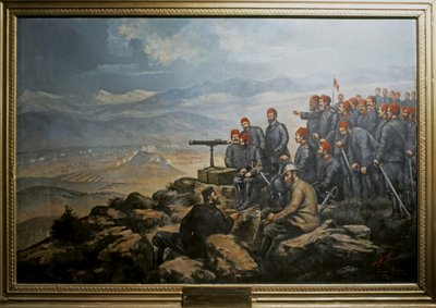 ロシアとトルコの戦争6月21日、アラ・ダハ周辺の行動を観察する 作： Simon Hagopian
