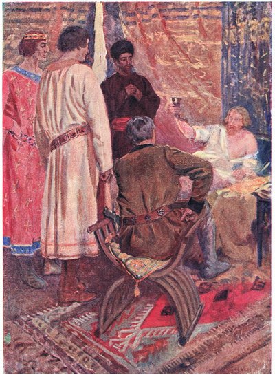 エルサレムの門で槍や剣を打つ最初の十字軍の不滅の名誉に 作： Simon Harmon Vedder