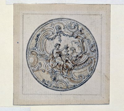 シモン・グリベリン（1661-1833）による時計ケースのデザイン 作： Simon II Gribelin