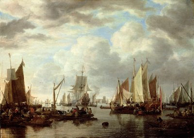 ドルドレヒトの前の出荷、1651 作： Simon de Vlieger